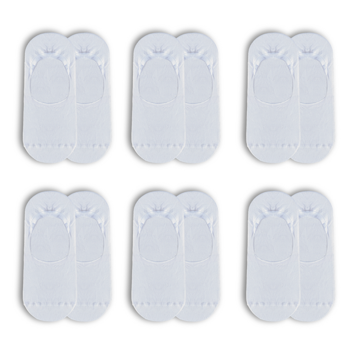 Set 6 paia solette - bianco -
