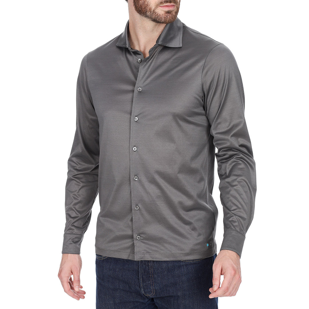 Camicia Manica Lunga - grigio -