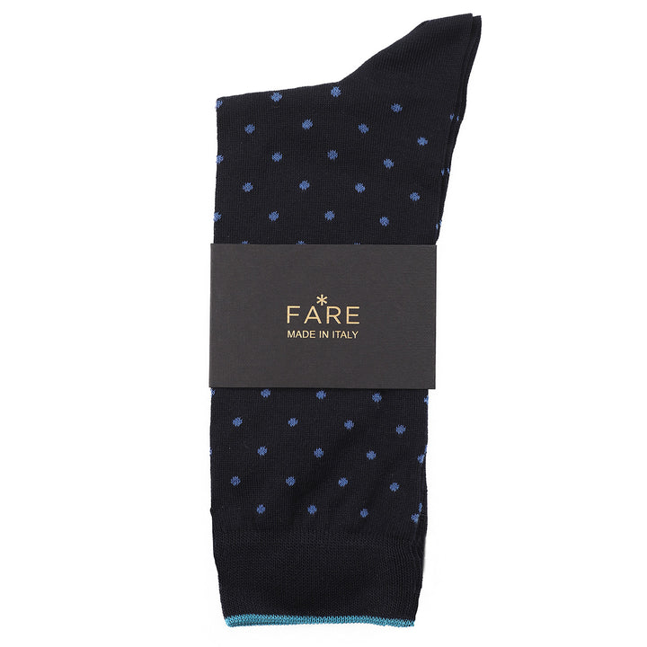 Calza Corta - pois Blu/Avio -