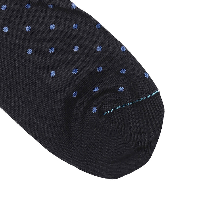 Calza Corta - pois Blu/Avio -