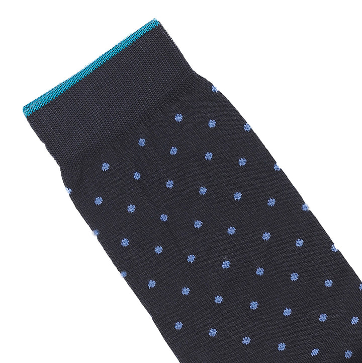 Calza Corta - pois Blu/Avio -