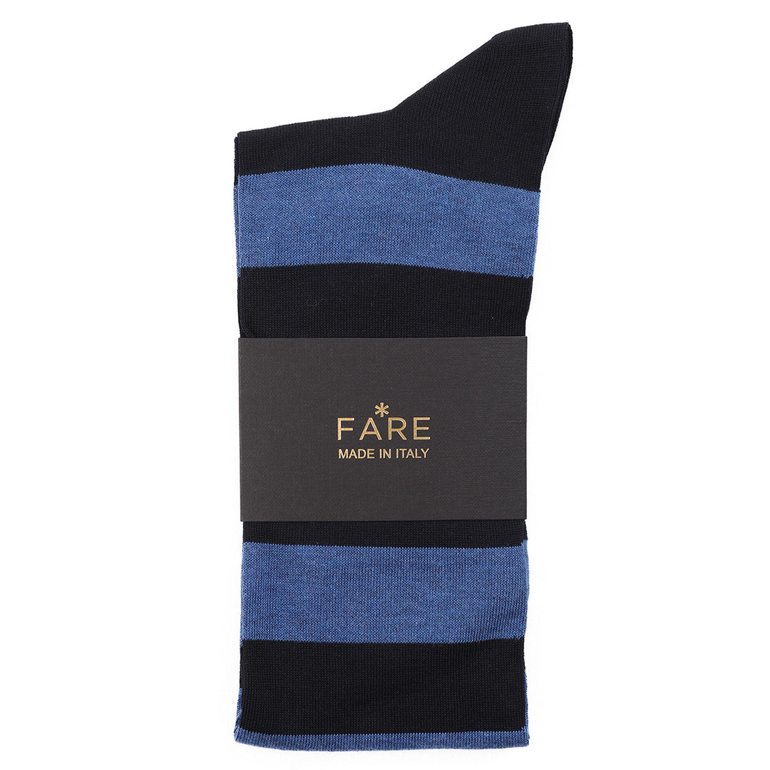 Calza Lunga - bicolore Blu/Avio -