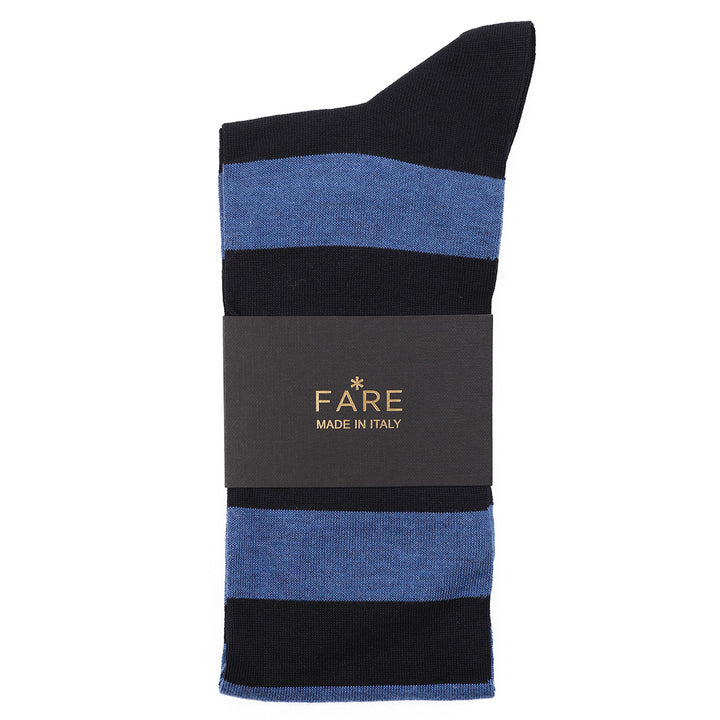 Calza Lunga - bicolore Blu/Avio -