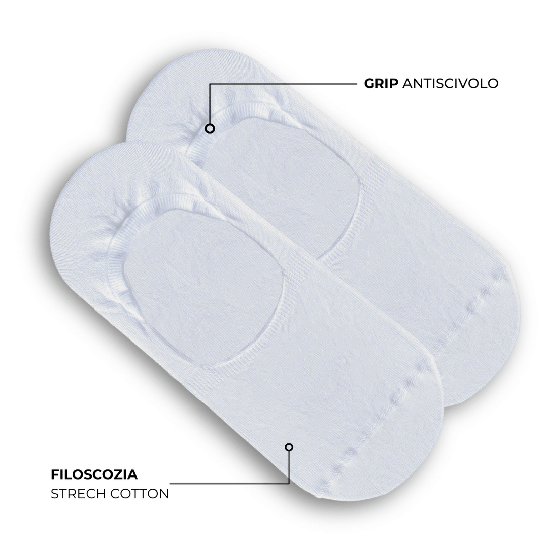 Set 2 paia solette - bianco -
