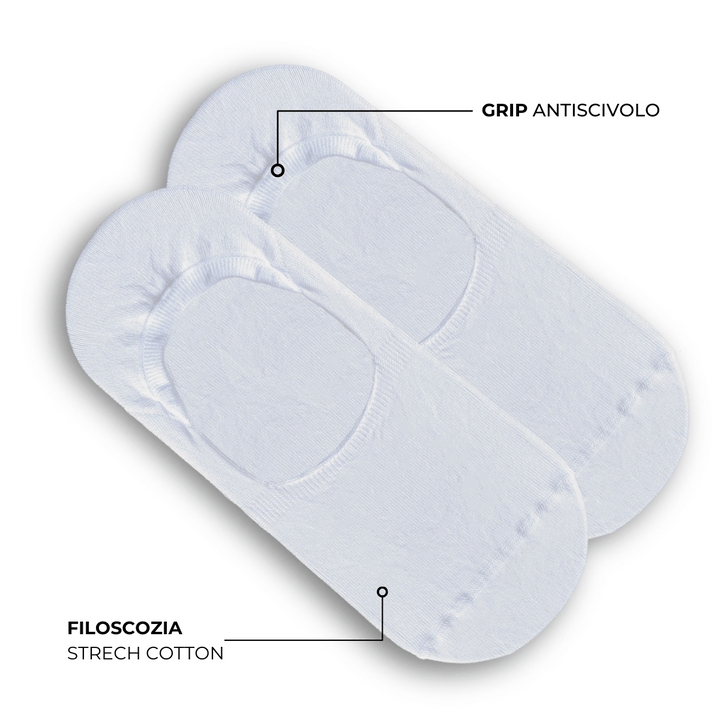 Set 2 paia solette - bianco -