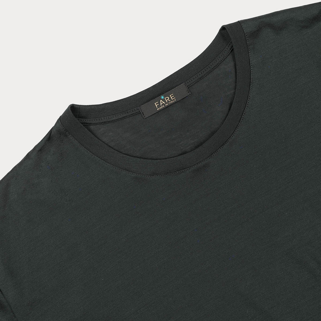 T-shirt Crew Neck Long Sleeve - asphalt -