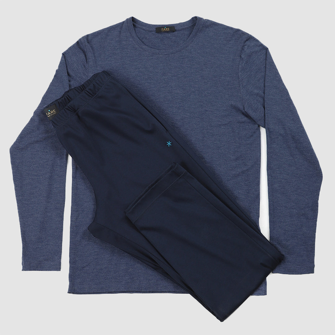 Maglia e Pantalone lungo -avio/blu-