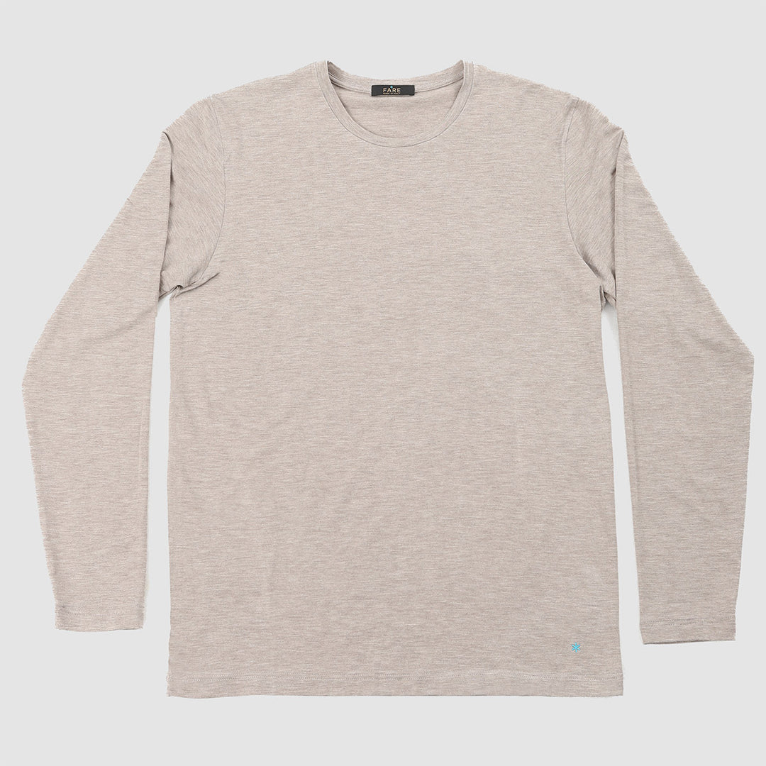 T-shirt manica lunga -ecrue-