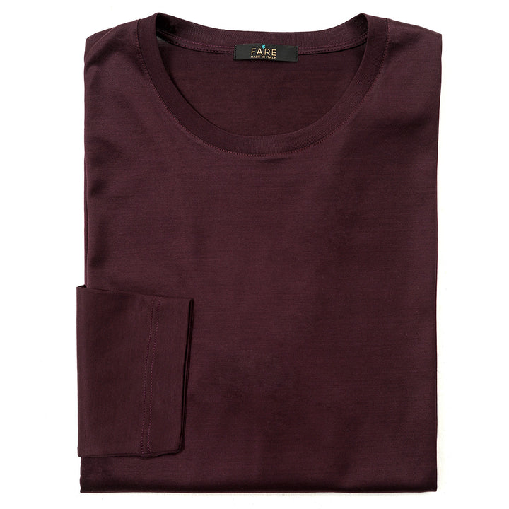 T-Shirt Manica Lunga - prugna -