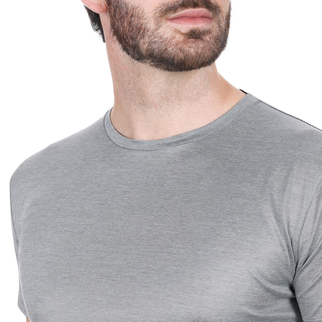 T-Shirt Manica Corta - fil à fil grigio -
