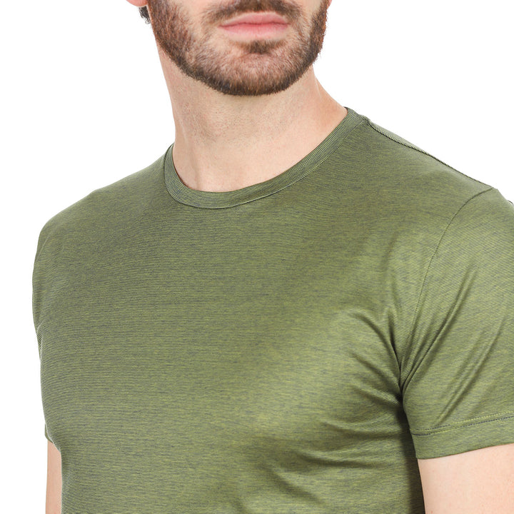 T-Shirt Manica Corta - fil à fil Verde -