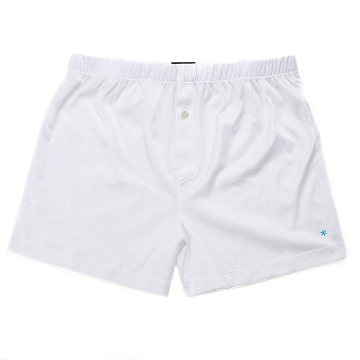 Boxer Lungo con apertura - bianco -