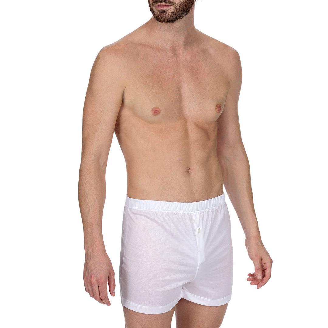 Boxer Lungo con apertura - bianco -
