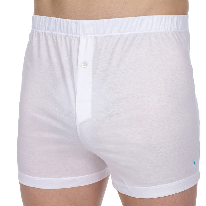 Boxer Lungo con apertura - bianco -