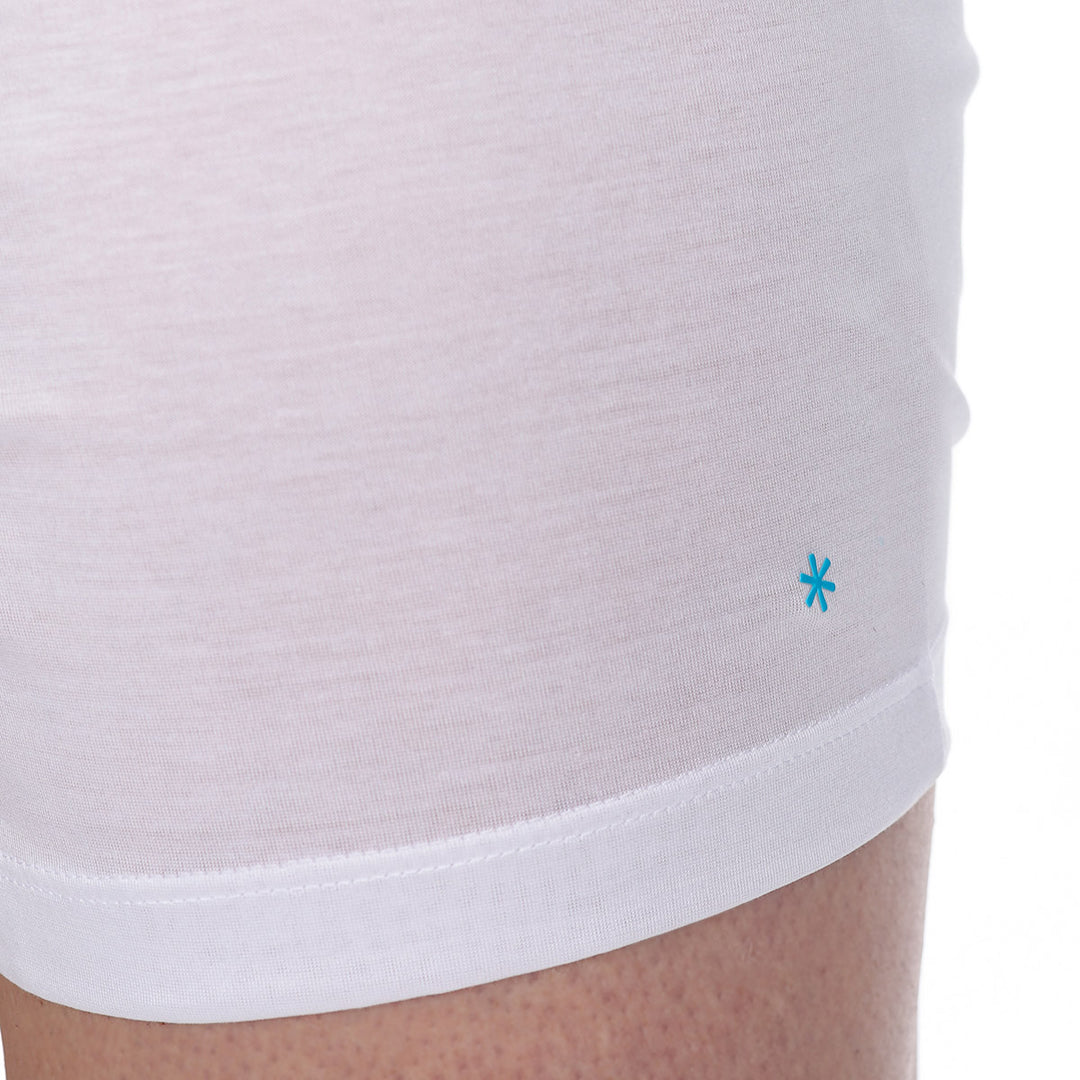 Boxer Lungo con apertura - bianco -