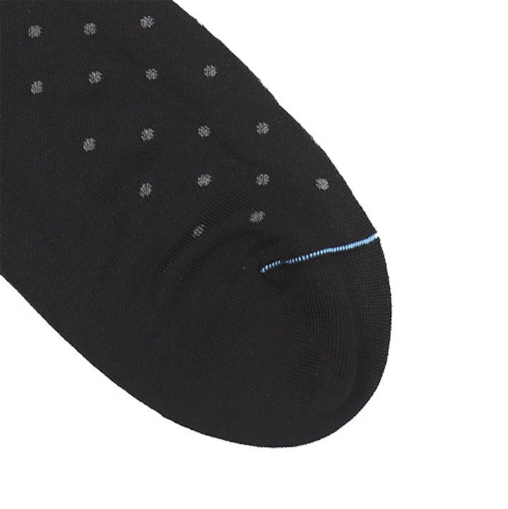 Calza Corta - pois Nero/Grigio -
