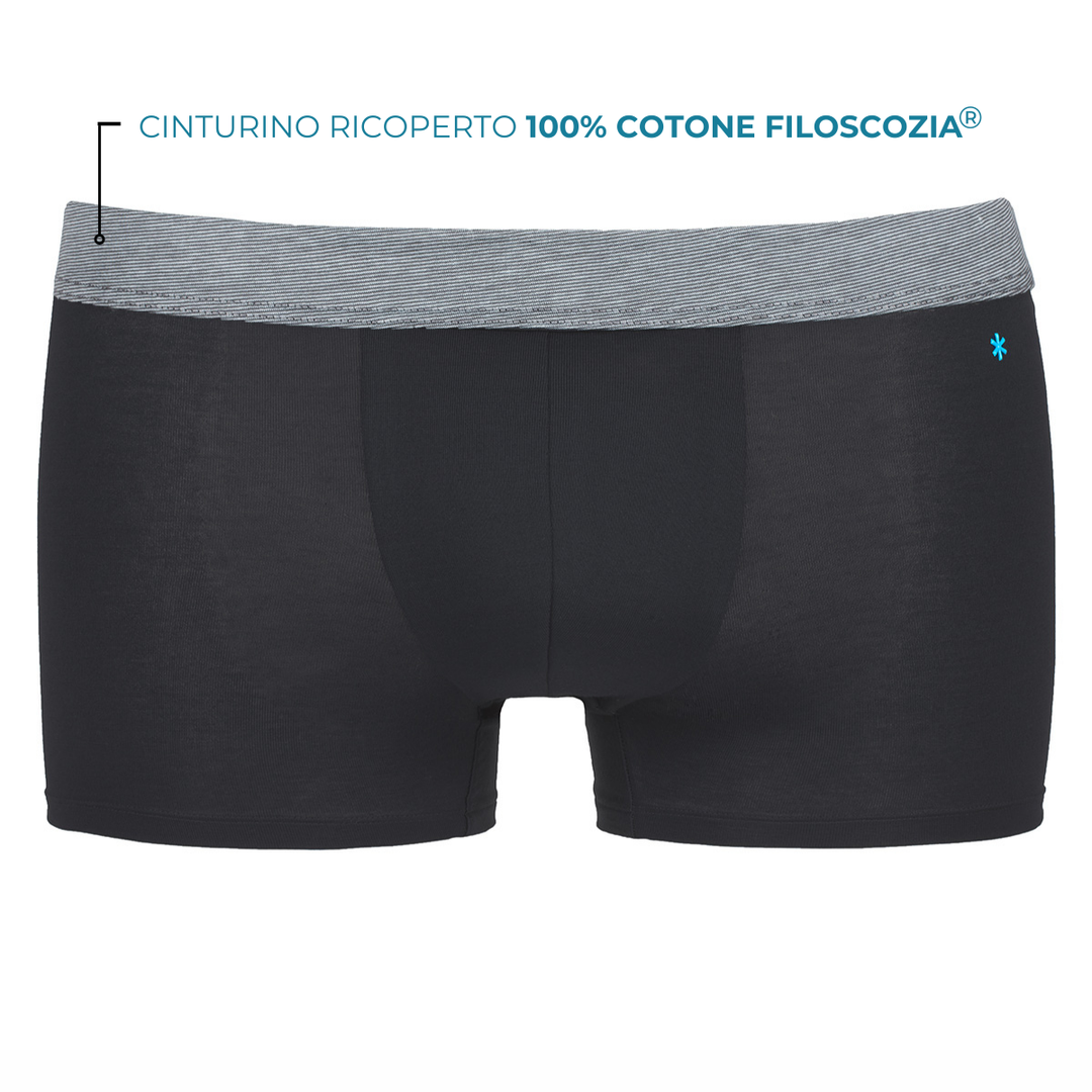 Boxer - nero cinturino grigio -