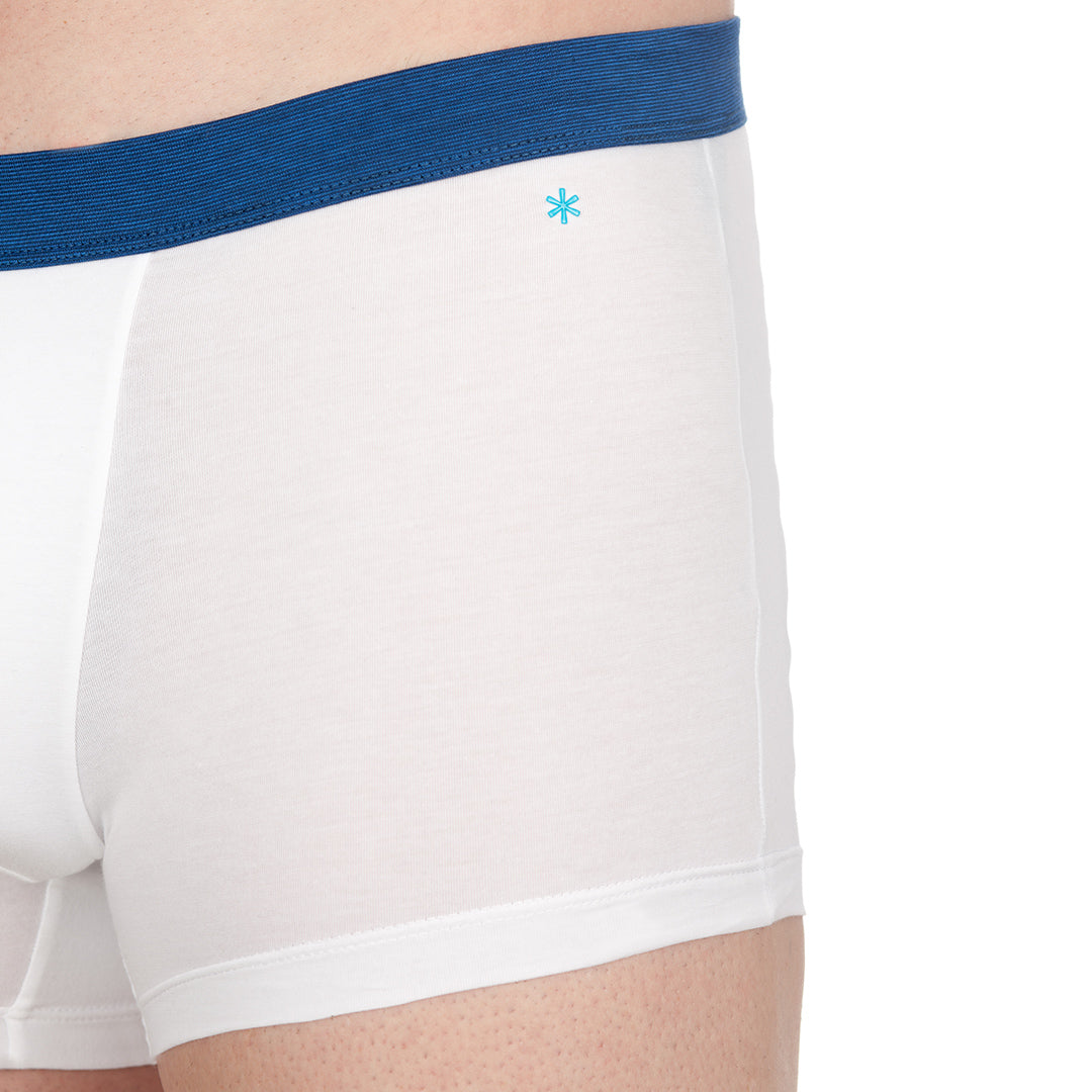 Boxer - bianco cinturino bluette -