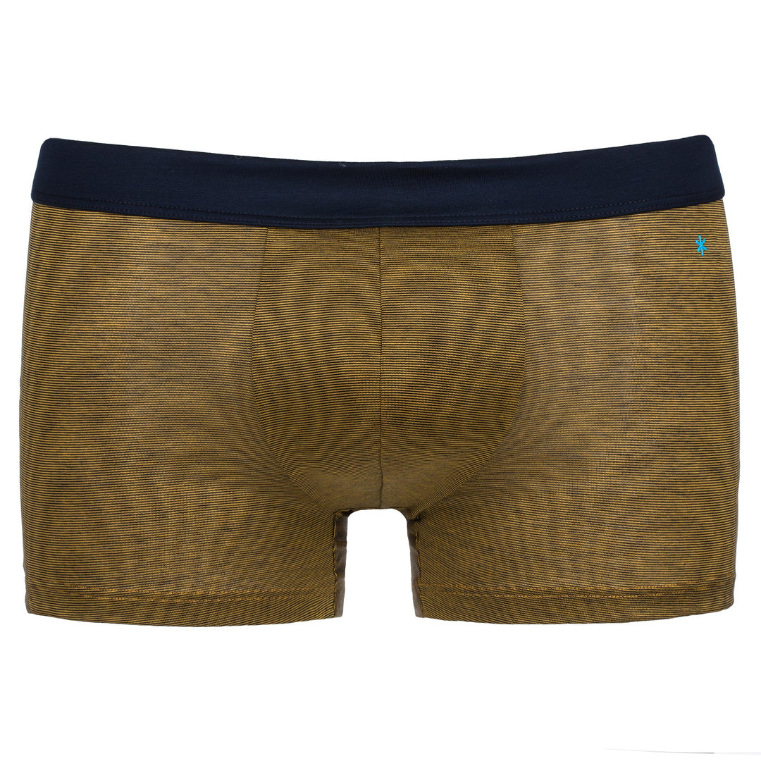 Boxer - fil à fil ocra cinturino blu -