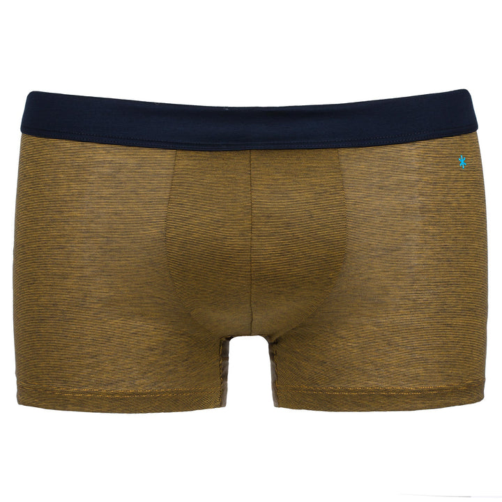 Boxer - fil à fil ocra cinturino blu -