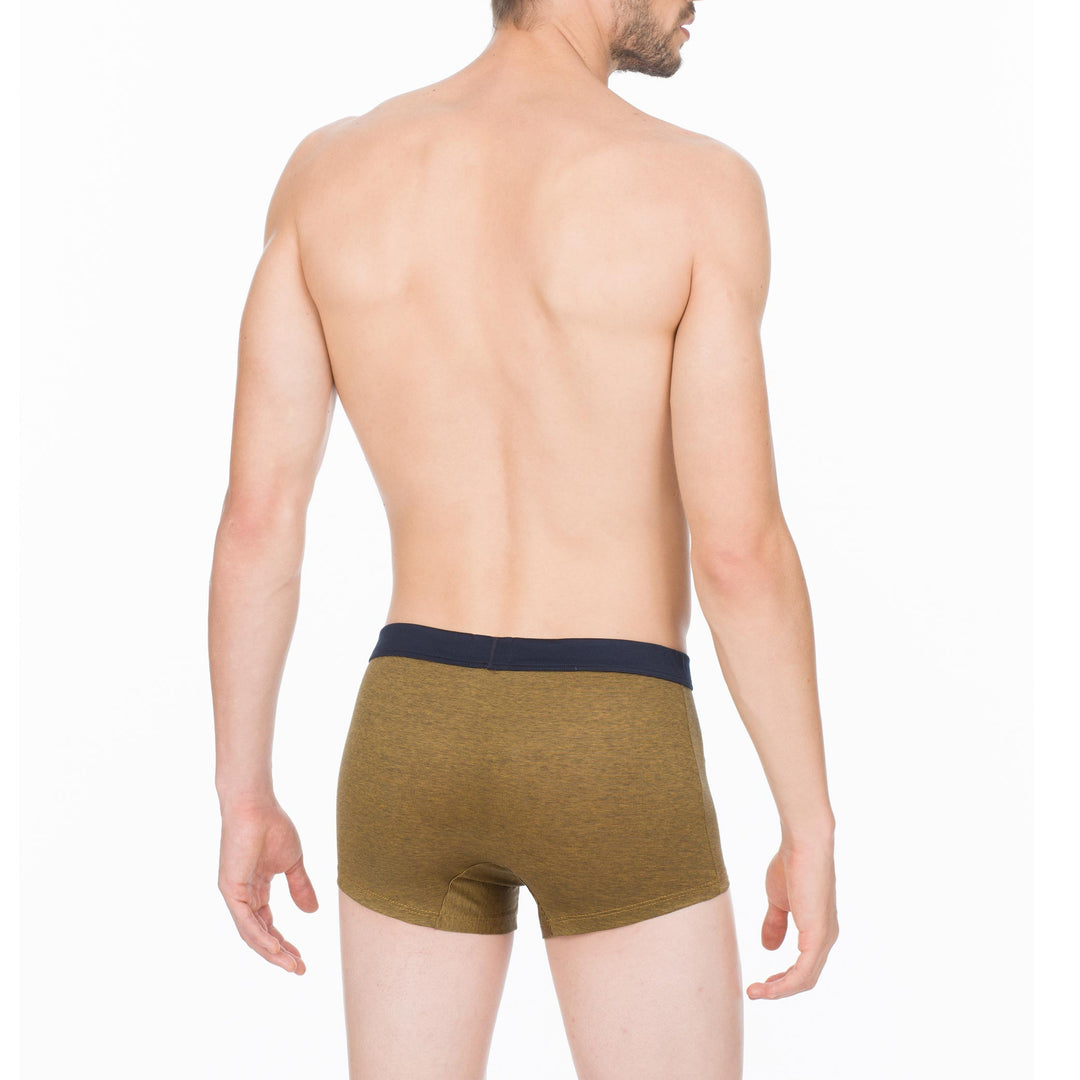 Boxer - fil à fil ocra cinturino blu -