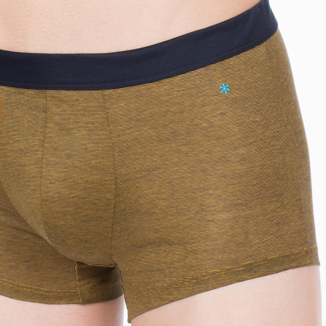 Boxer - fil à fil ocra cinturino blu -