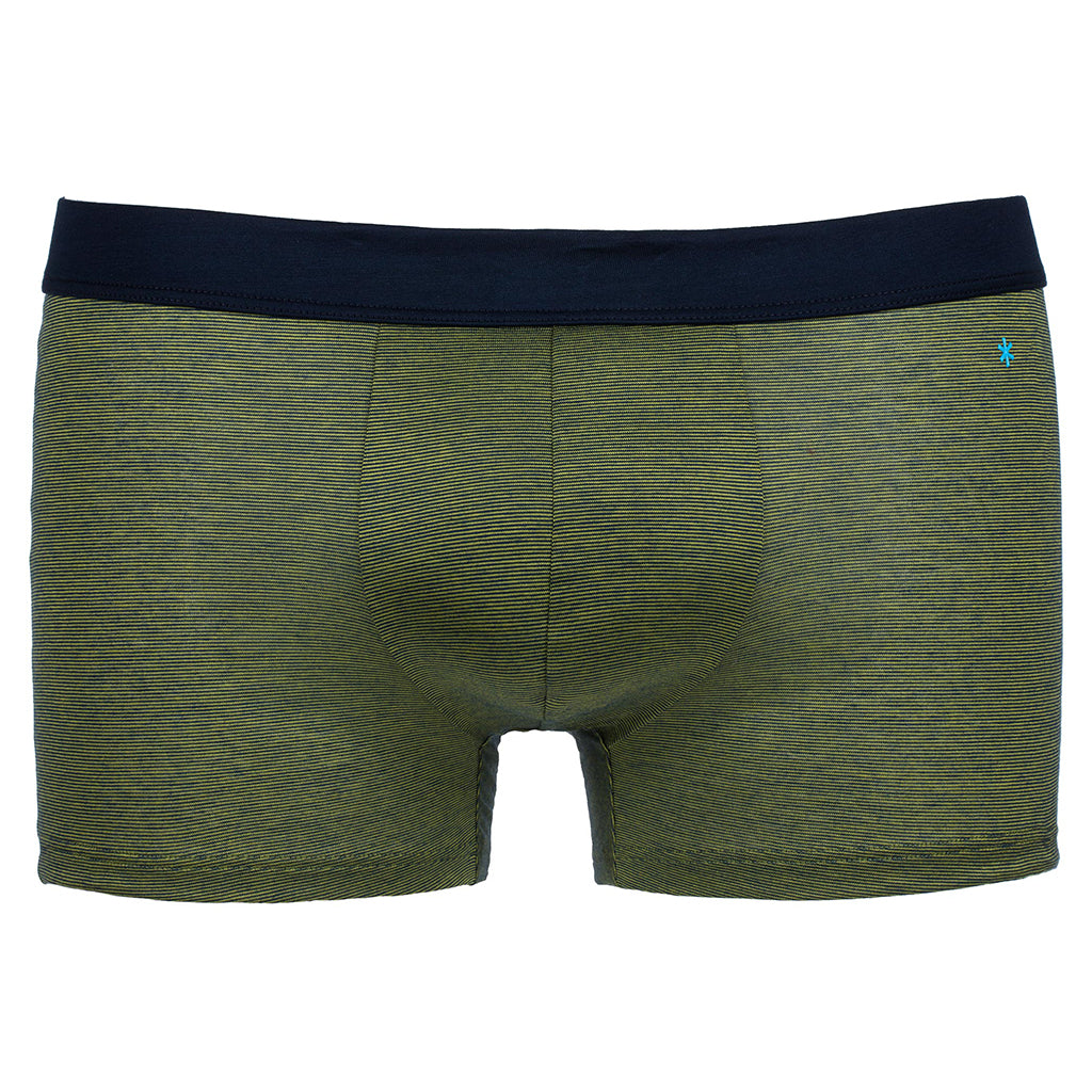 Boxer - fil à fil verde cinturino blu -