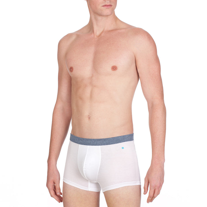 Boxer - bianco cinturino in fil à fil -