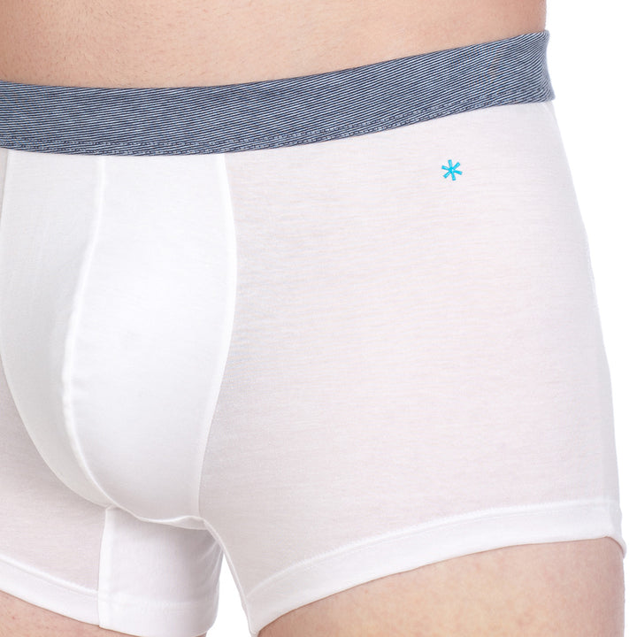 Boxer - bianco cinturino in fil à fil -
