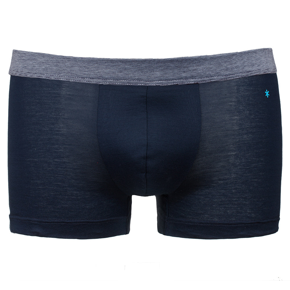 Boxer - blu cinturino in fil à fil -