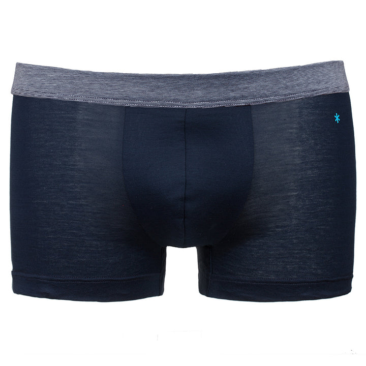 Boxer - blu cinturino in fil à fil -