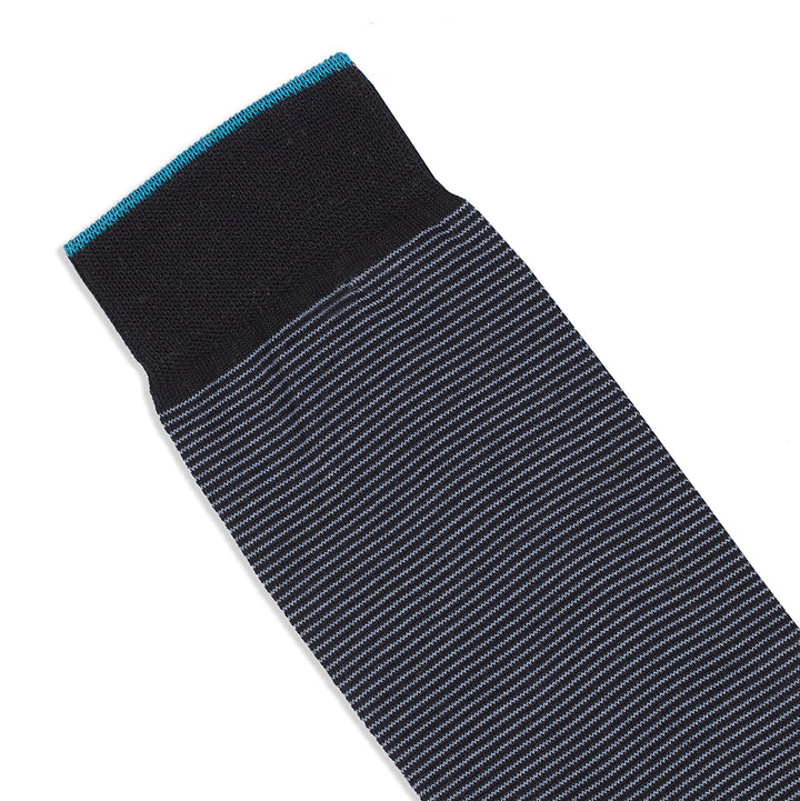 Calza Corta - fil à fil Blu/Azzurro -
