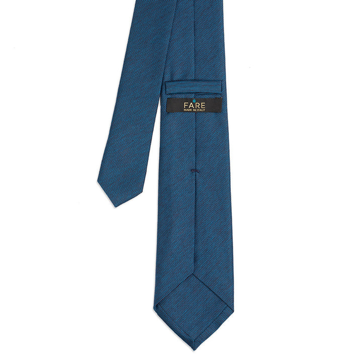 Cravatta in Cotone Filoscozia® - fil à fil Prugna -