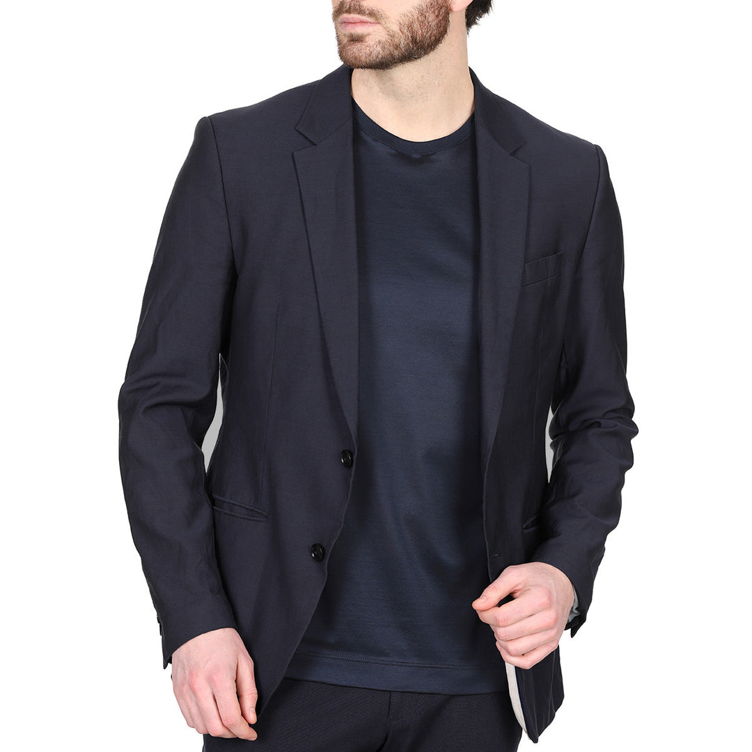 T-Shirt Manica Lunga - blu -