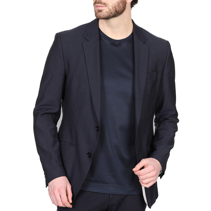 T-Shirt Manica Lunga - blu -