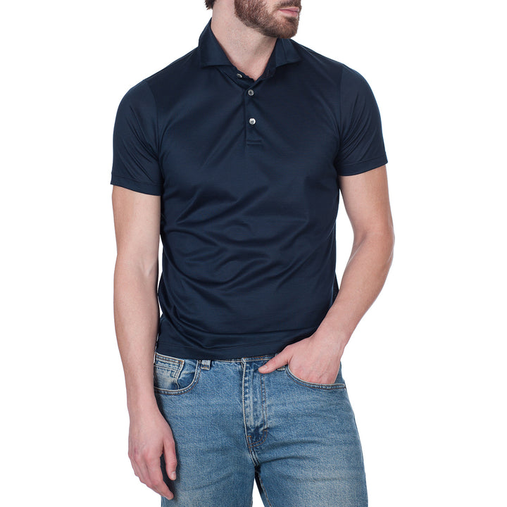 Polo Manica Corta - blu -