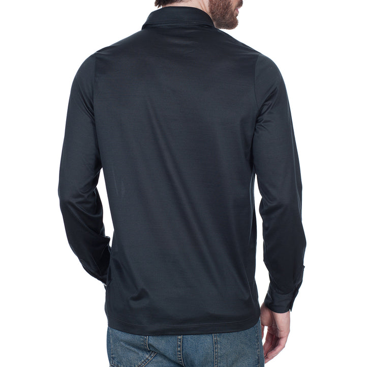 Polo Manica Lunga - asfalto -