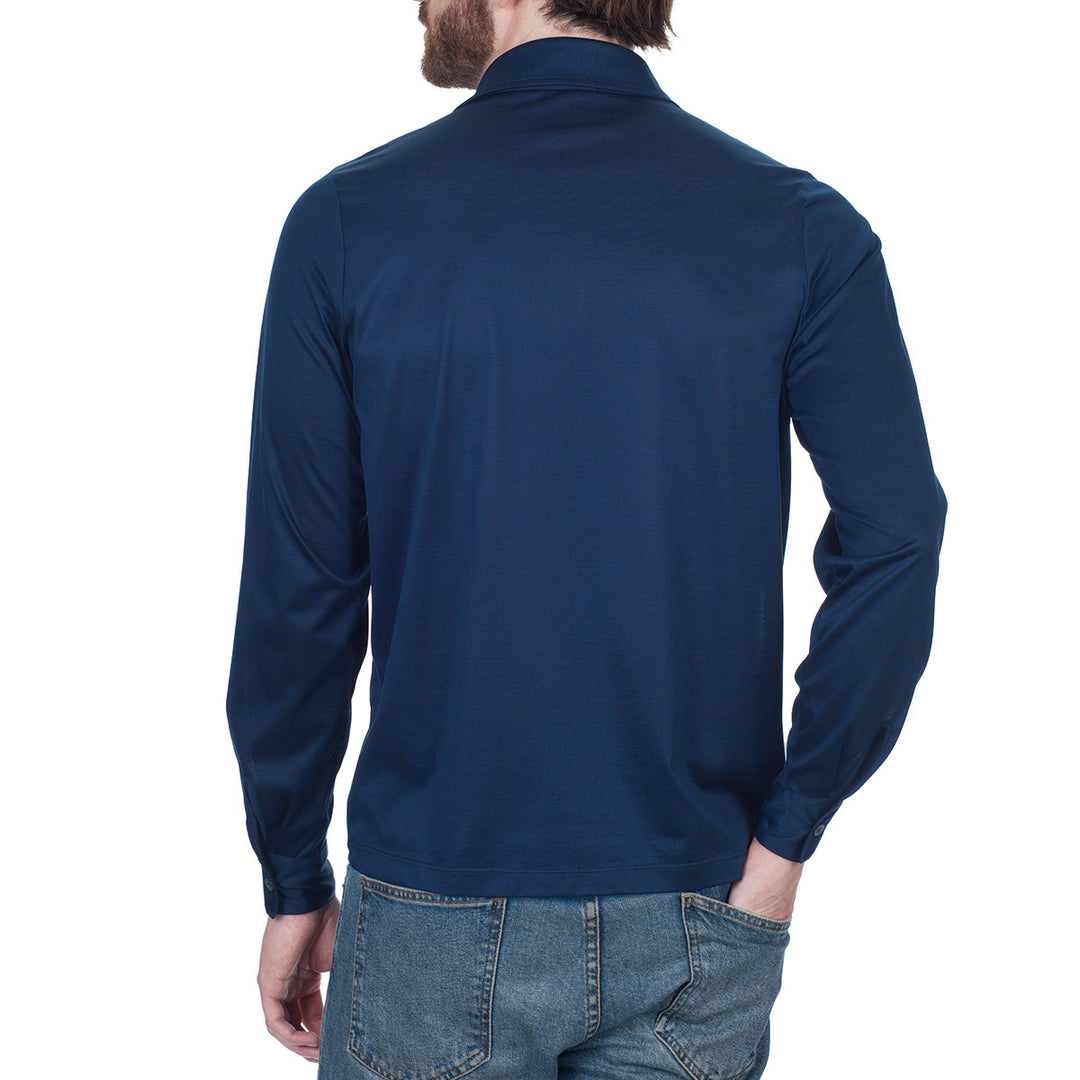 Polo Manica Lunga - oceano -