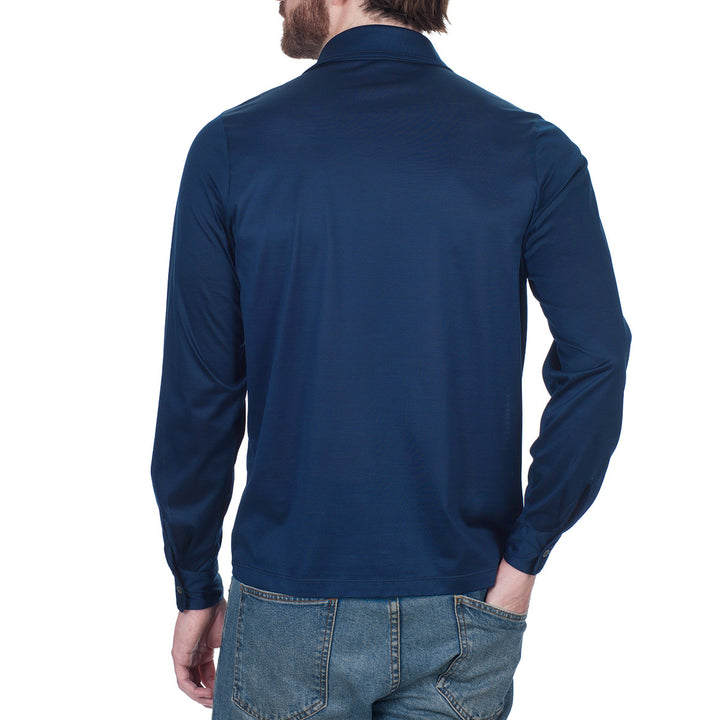 Polo Manica Lunga - oceano -