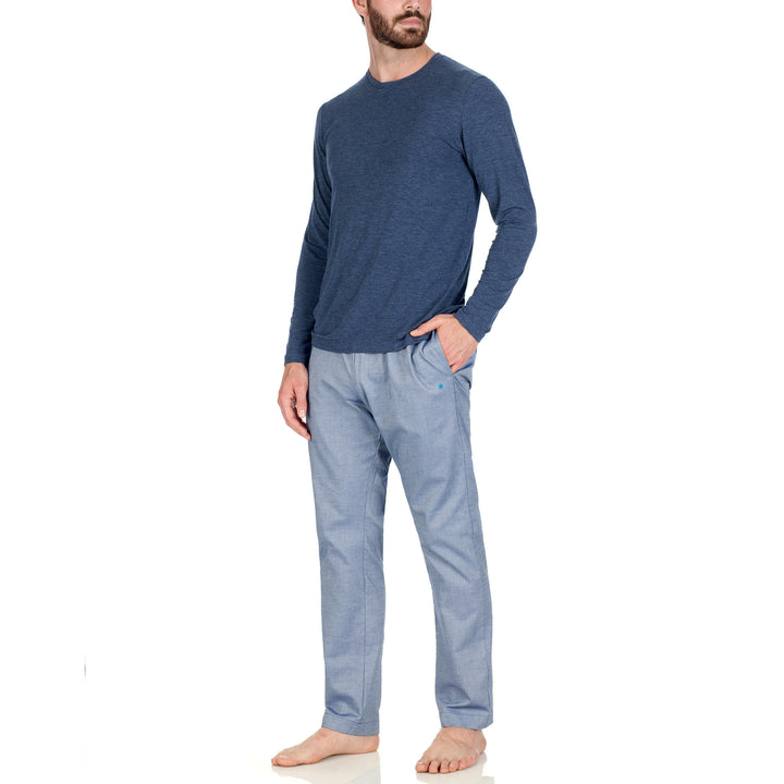Maglia e Pantalone lungo -avio/azzurro-