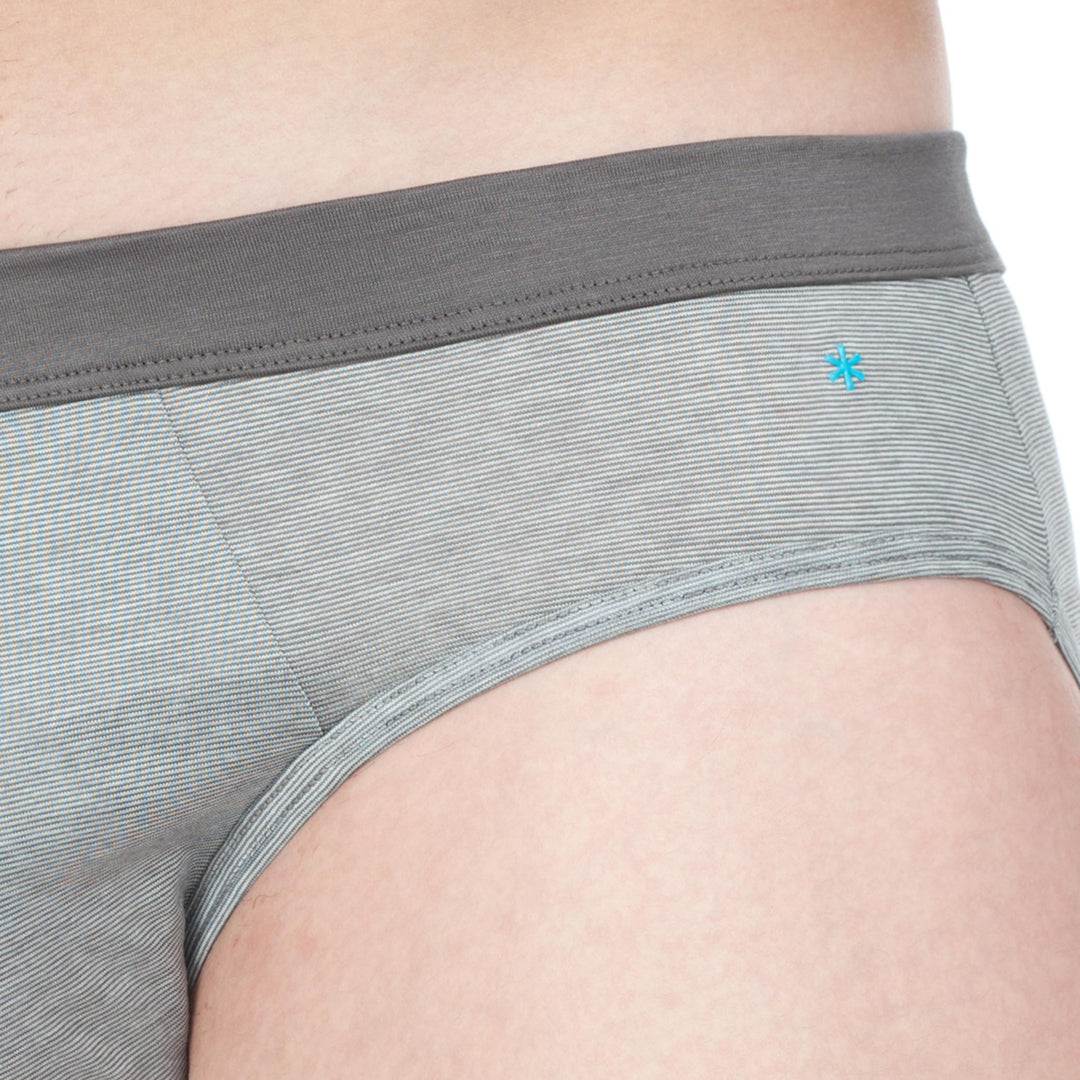 Slip - fil à fil grigio cinturino grigio -