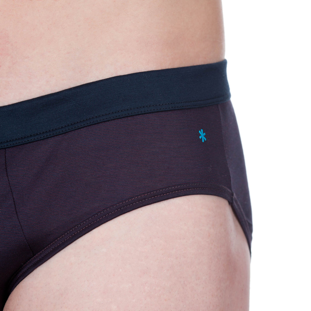Slip - fil à fil prugna cinturino blu -