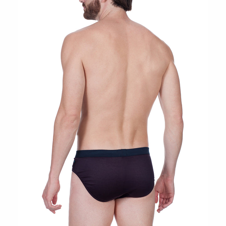 Slip - fil à fil prugna cinturino blu -
