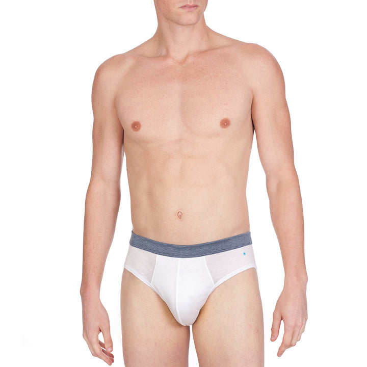 Slip - bianco cinturino in fil à fil -