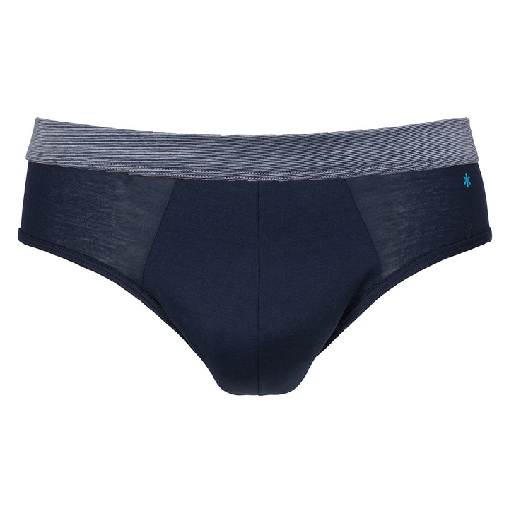 Slip - blu cinturino in fil à fil -