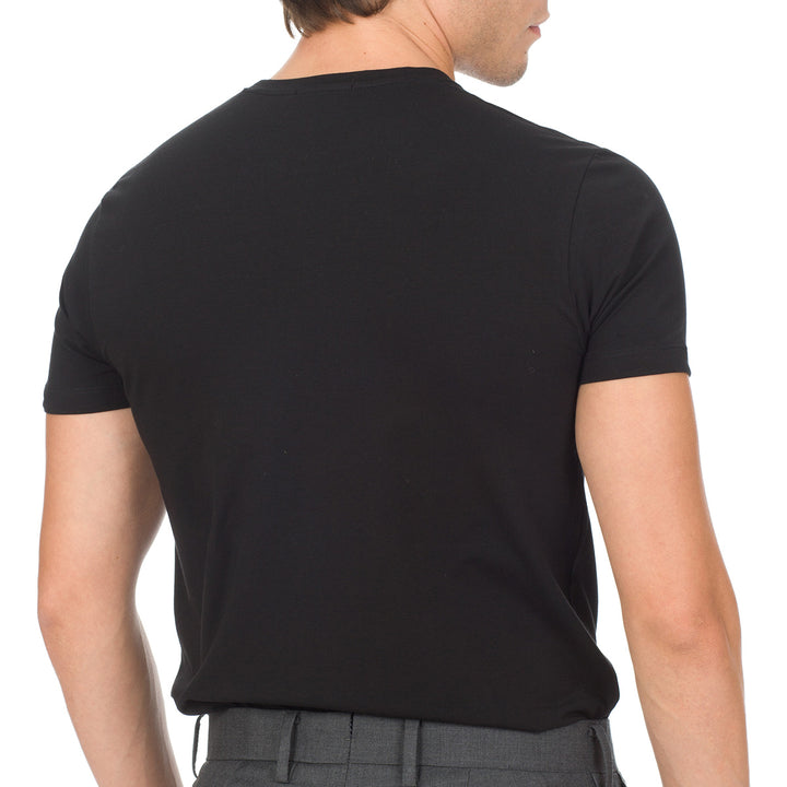 Q.tà 2 T-shirt scollo V -nero-