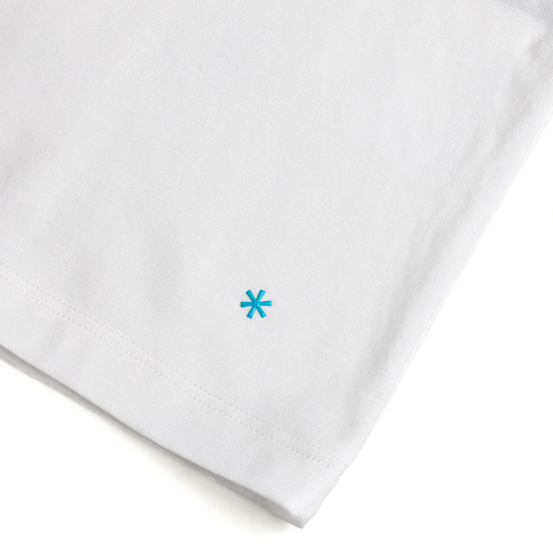 T-Shirt Smanicata Scollo a V - bianco -