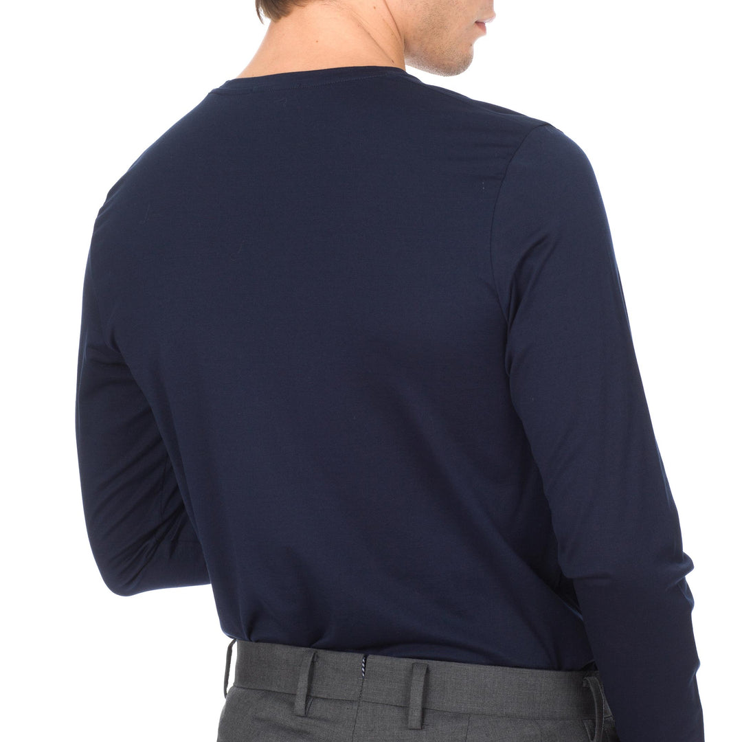 T-shirt Manica Lunga blu