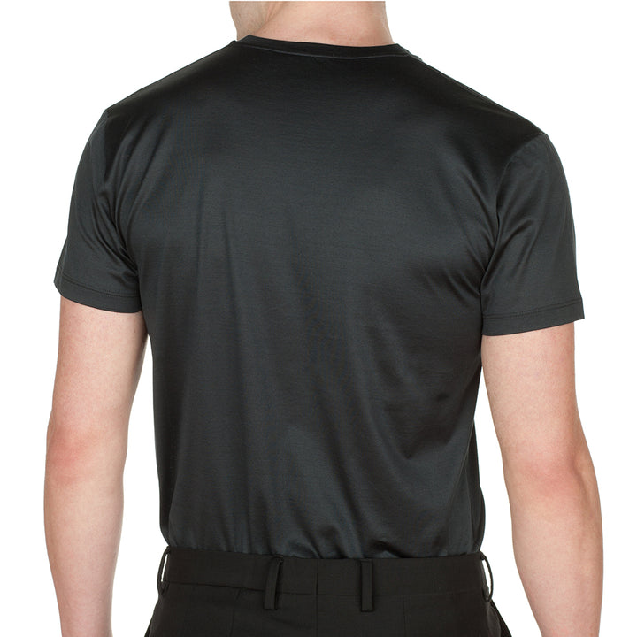 T-Shirt Manica Corta Scollo V - asfalto -