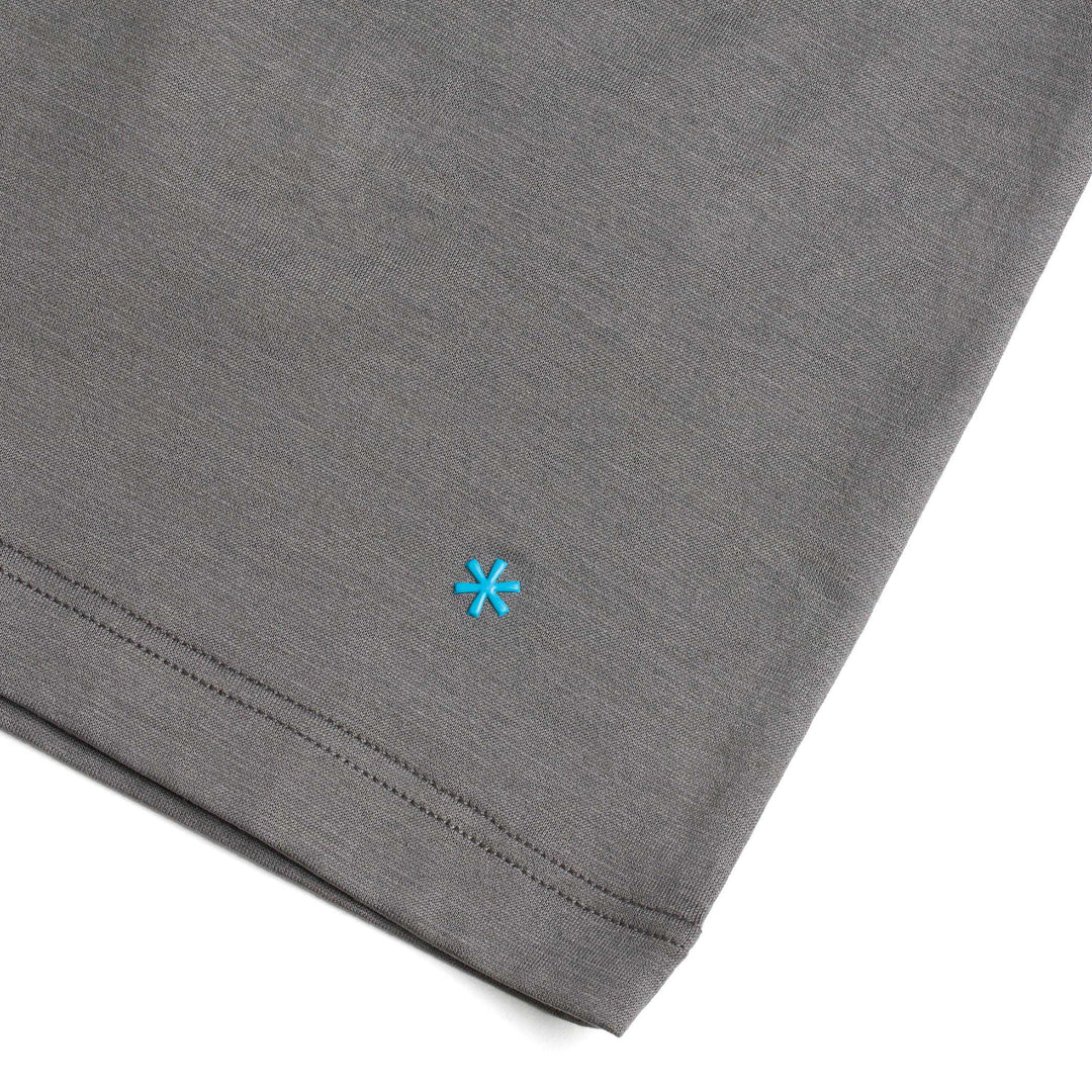 T-Shirt Manica Corta Scollo V - grigio -